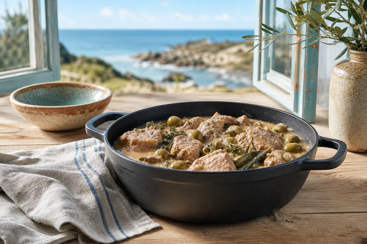 Veau aux olives de grand-mère : la recette en cocotte