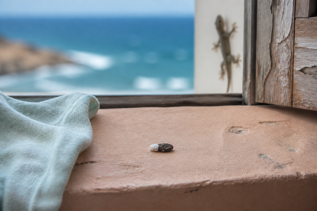Crotte de gecko : les indices pour bien l’identifier