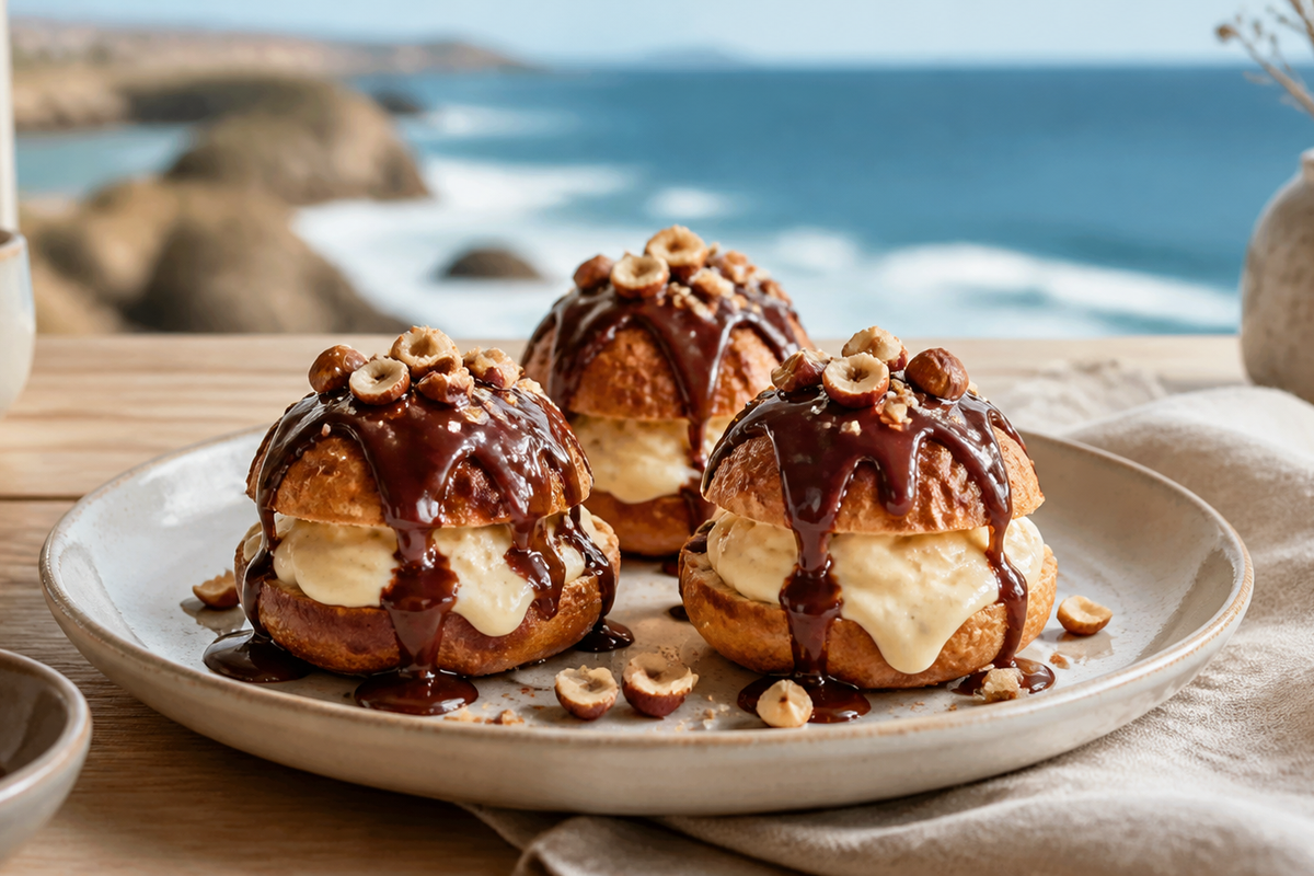 Profiteroles pralinées : des choux légers et une sauce minute
